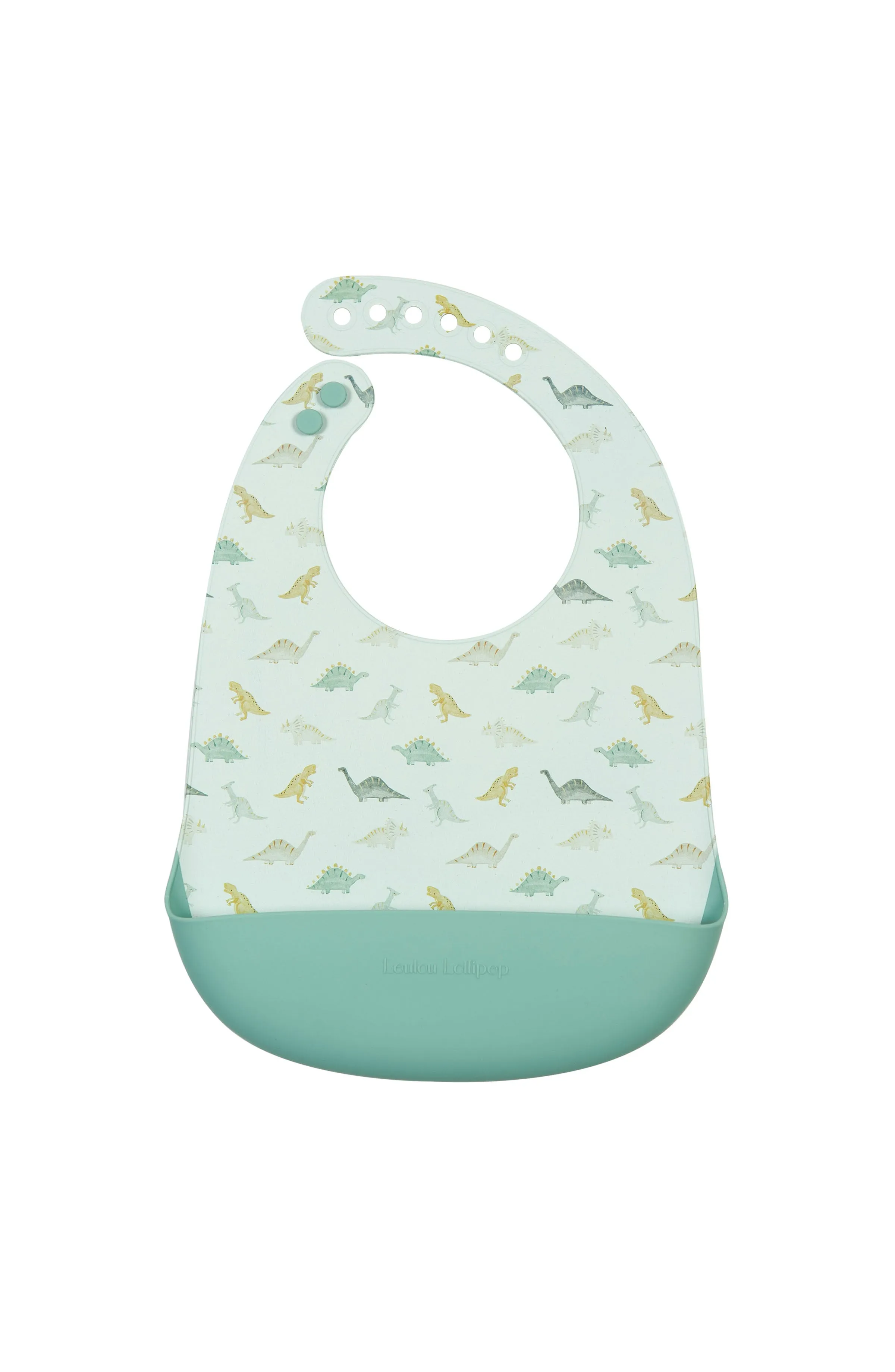 Silicone Bib Printed - Dino Friends