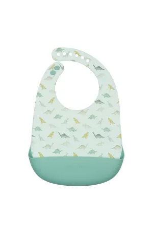 Silicone Bib Printed - Dino Friends