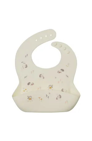 Silicone Bib Printed - Hedgehogs