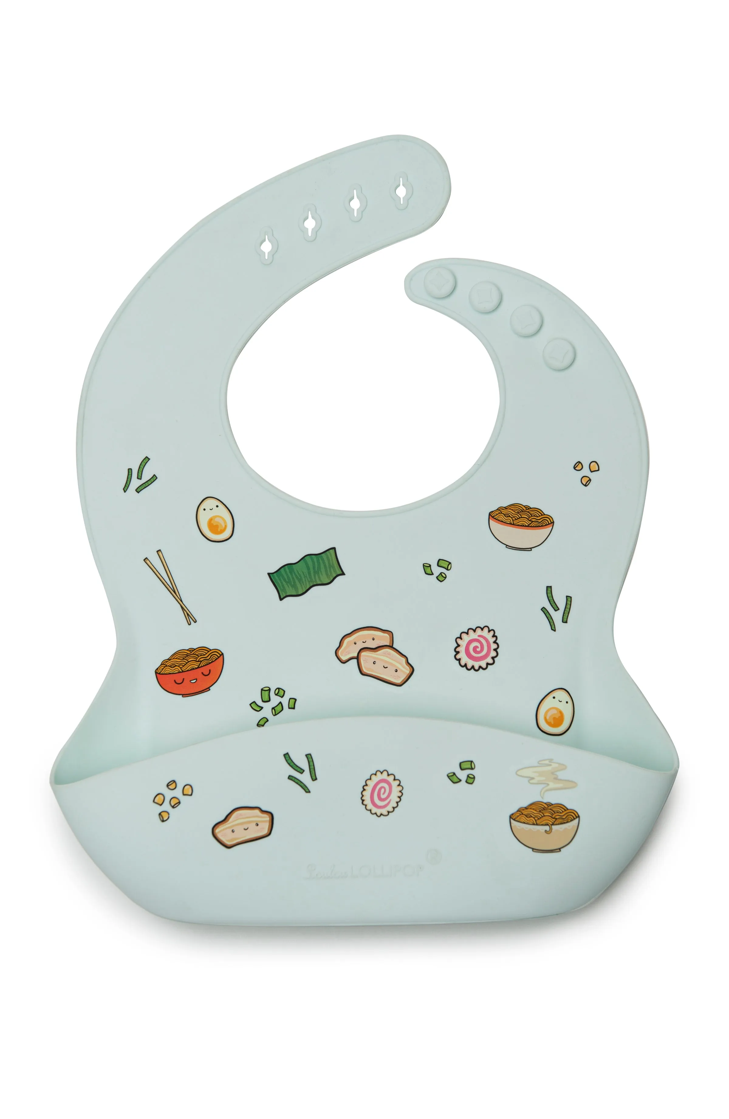 Silicone Bib Printed - Ramen