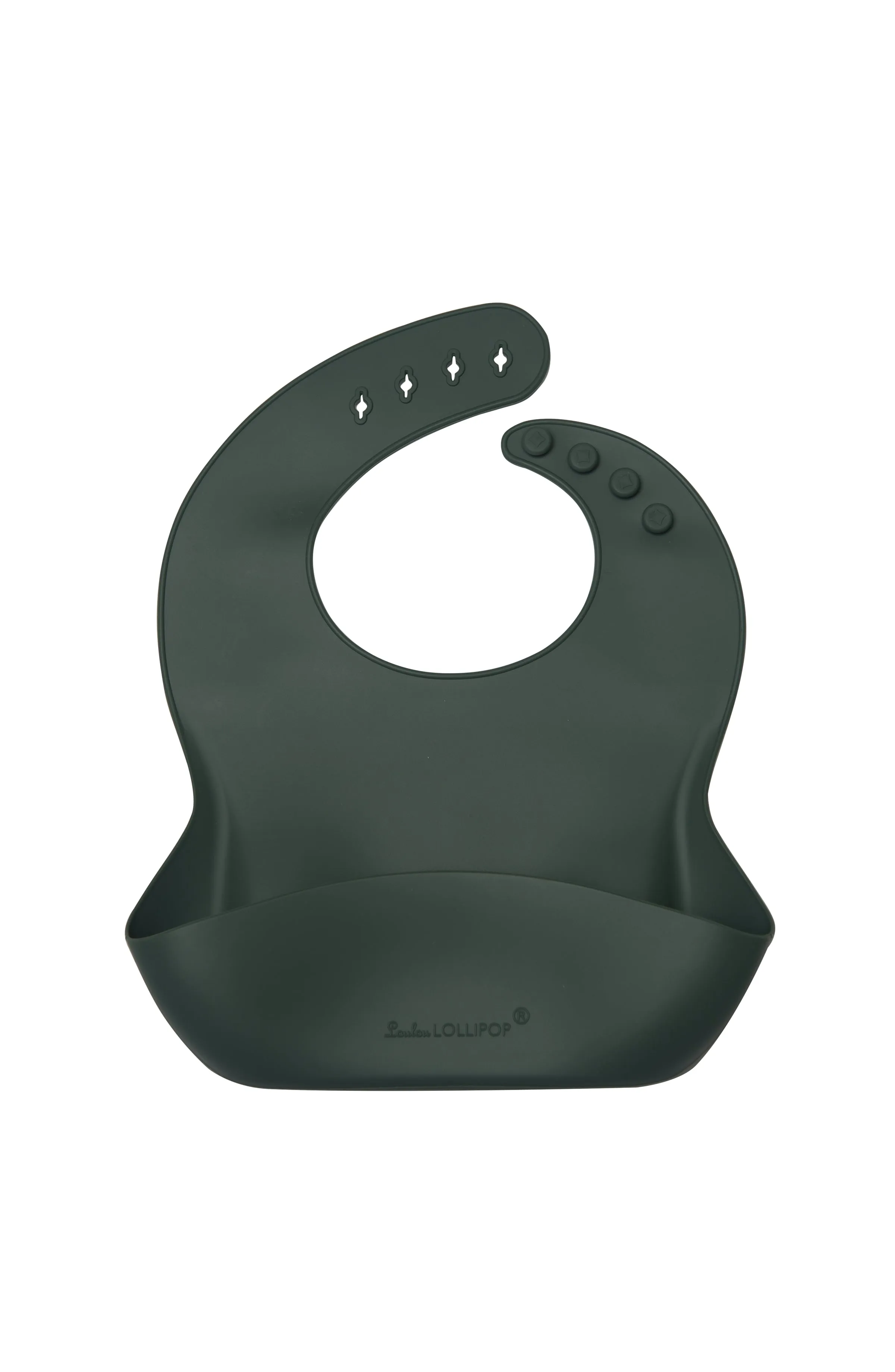 Silicone Bib - Spruce Green