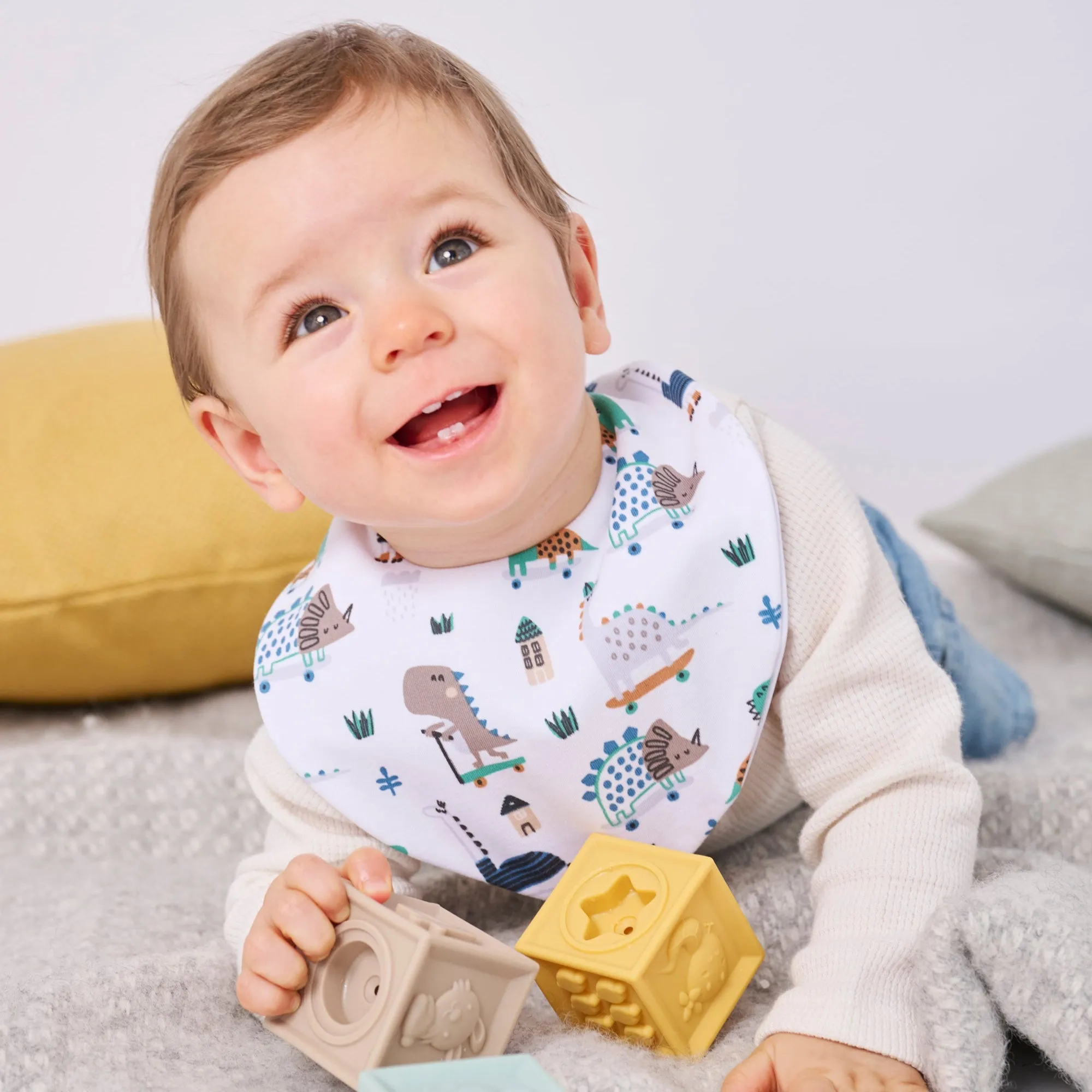 Skater Dino's Bundle of 3 Waterproof Dribble Bib
