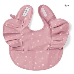 Snuggle Hunny Bib- Pink Fleur Frill Snuggle Bib