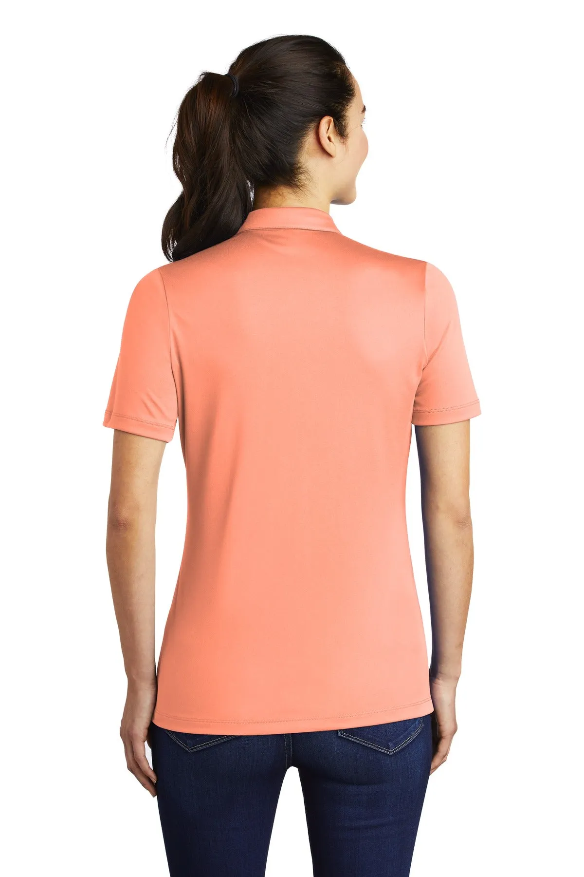 Sport-Tek Women's Posi-UV  Pro Polo.  LST520 Soft Coral