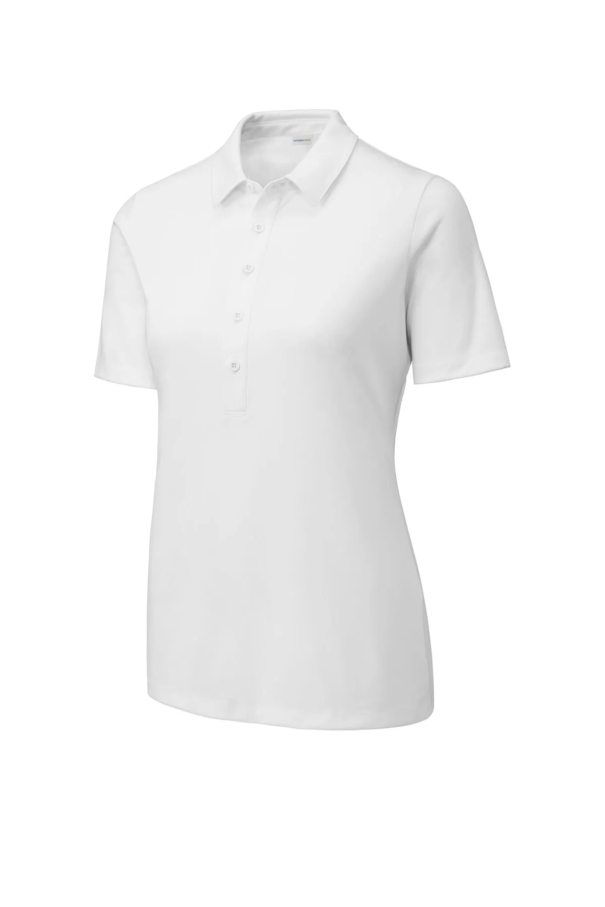 Sport-Tek Women's Posi-UV  Pro Polo.  LST520 White