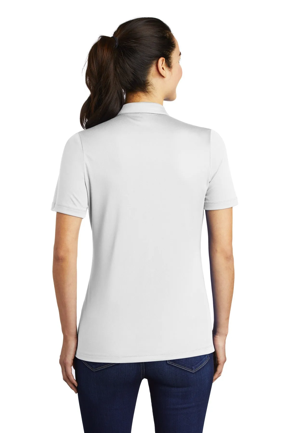 Sport-Tek Women's Posi-UV  Pro Polo.  LST520 White