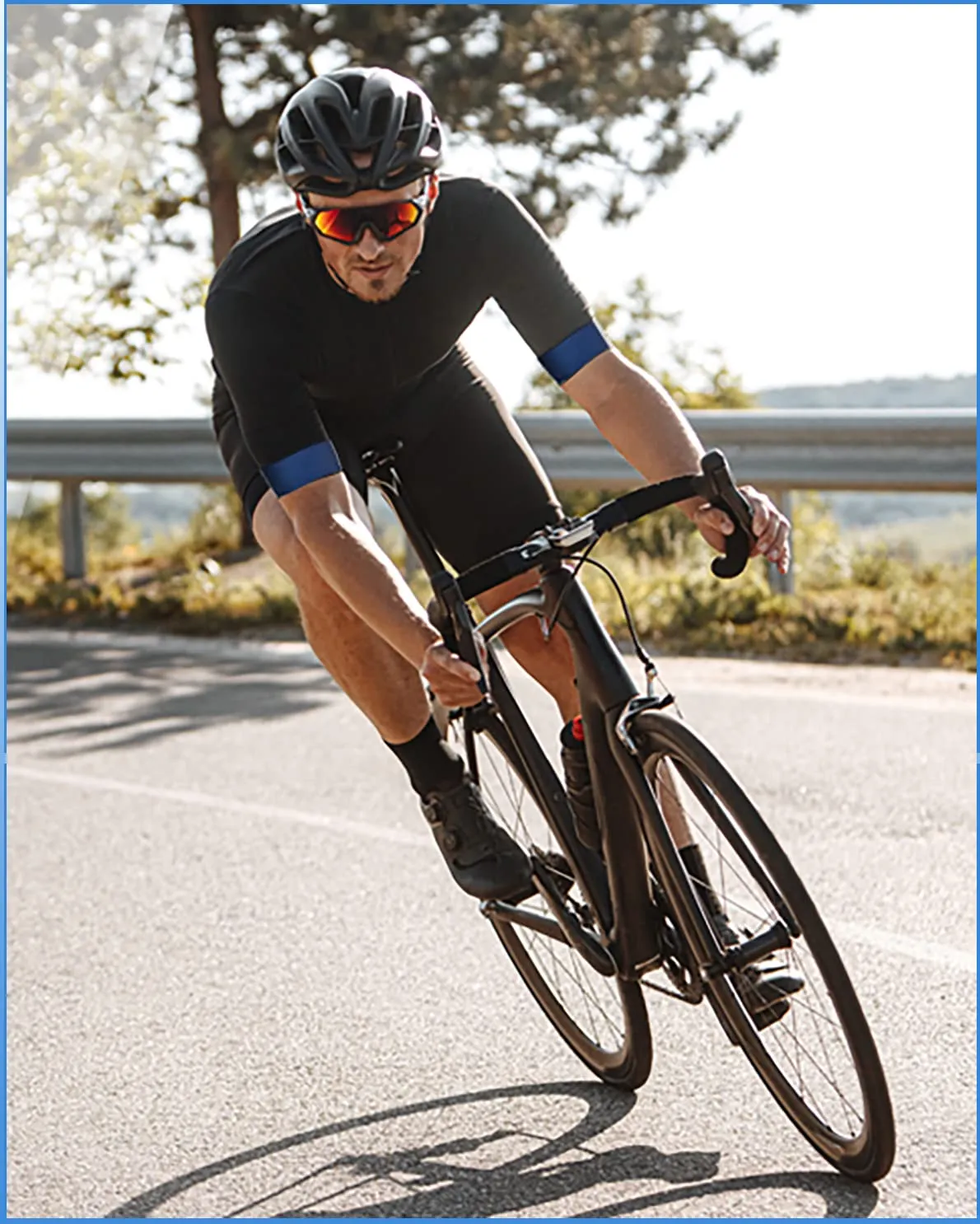 Sportneer Cycling Jersey Men’s Padded Bike Shorts Clothing Sets