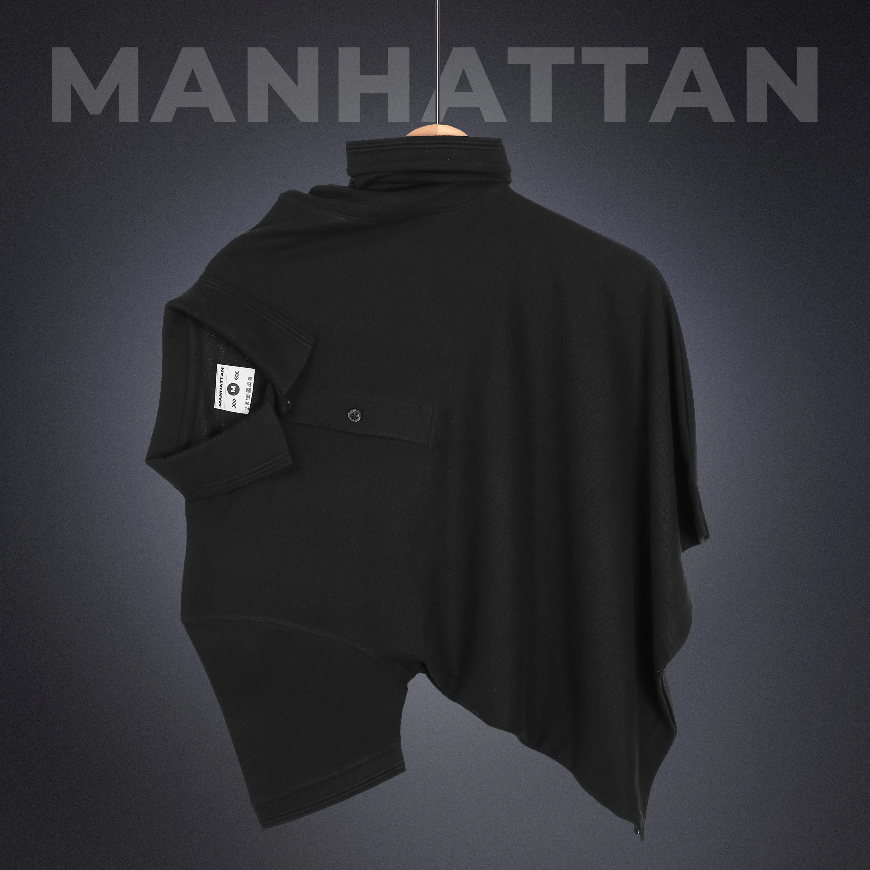 Sports Dry Fit Black Polo T Shirts (Poly Cotton)