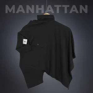 Sports Dry Fit Black Polo T Shirts (Poly Cotton)