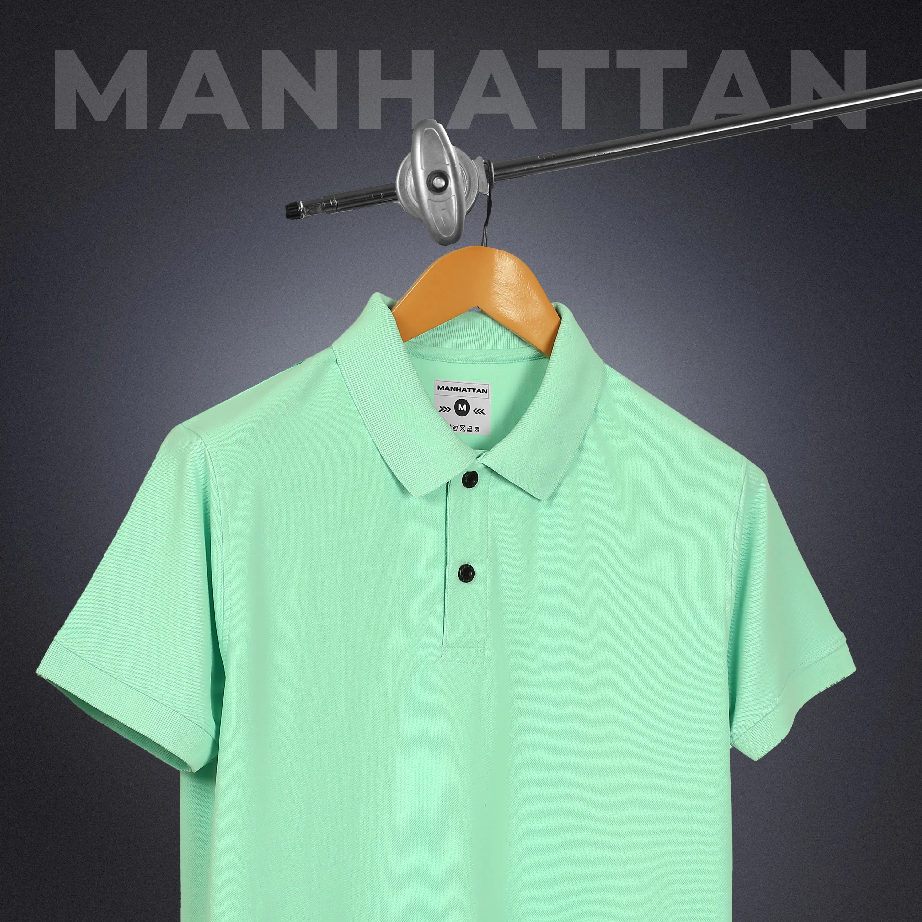 Sports Dry Fit Ice Green Polo T Shirts (Micro Polyester)