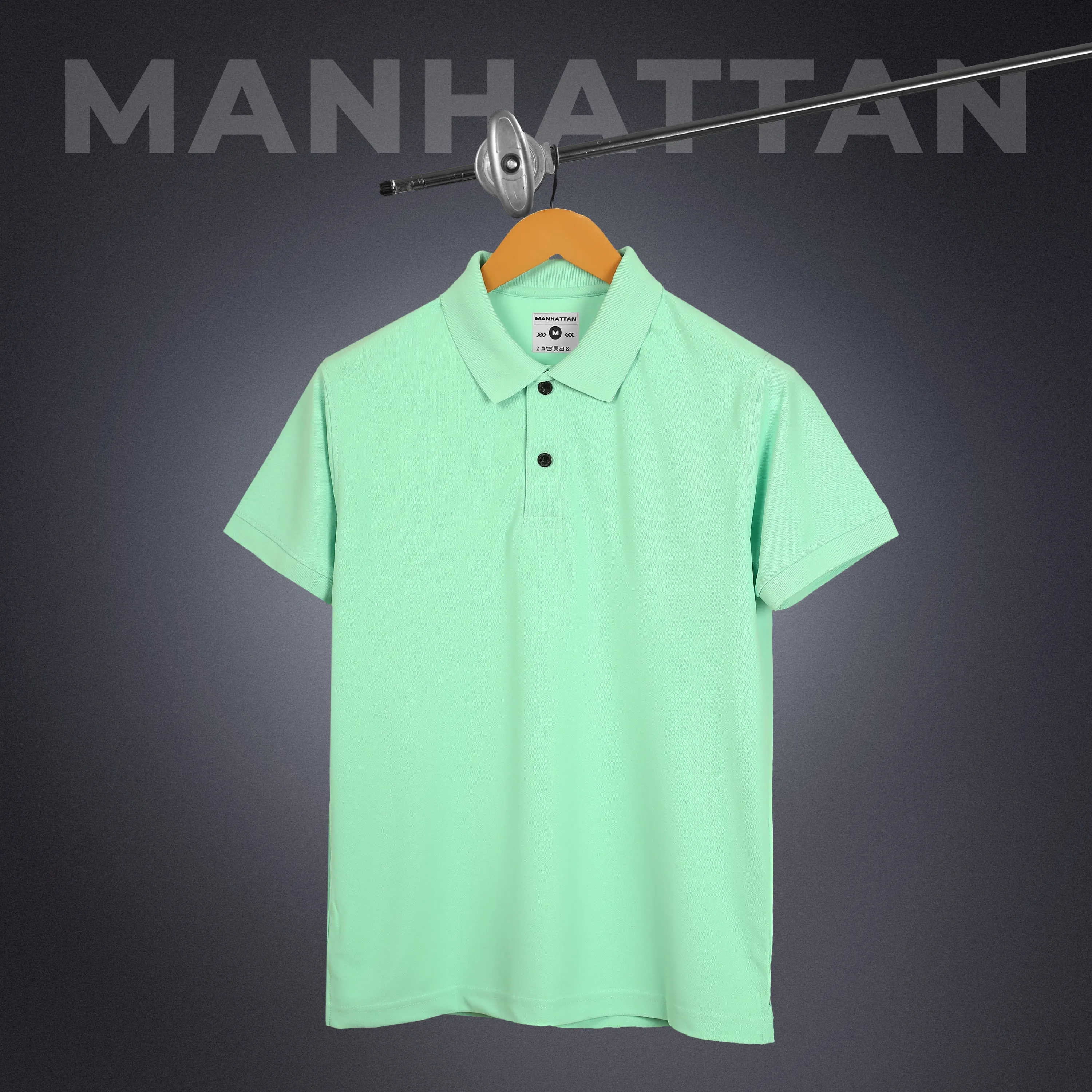 Sports Dry Fit Ice Green Polo T Shirts (Micro Polyester)