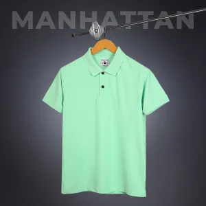 Sports Dry Fit Ice Green Polo T Shirts (Micro Polyester)