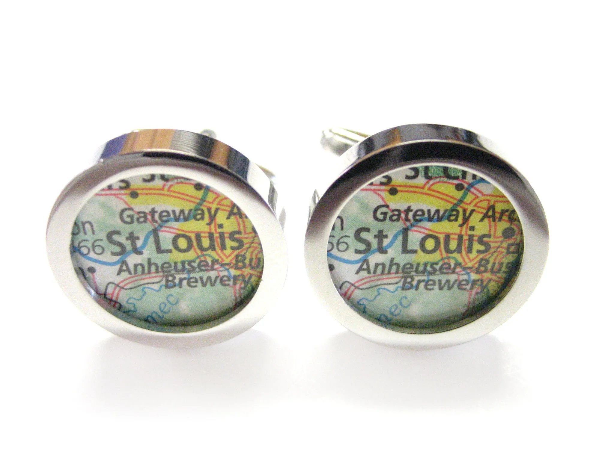 St. Louis Missouri Map Cufflinks