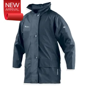 Stilvolle Kids Raincoat Flexbak 100% Waterproof Hooded Navy [Size 4 to 14]