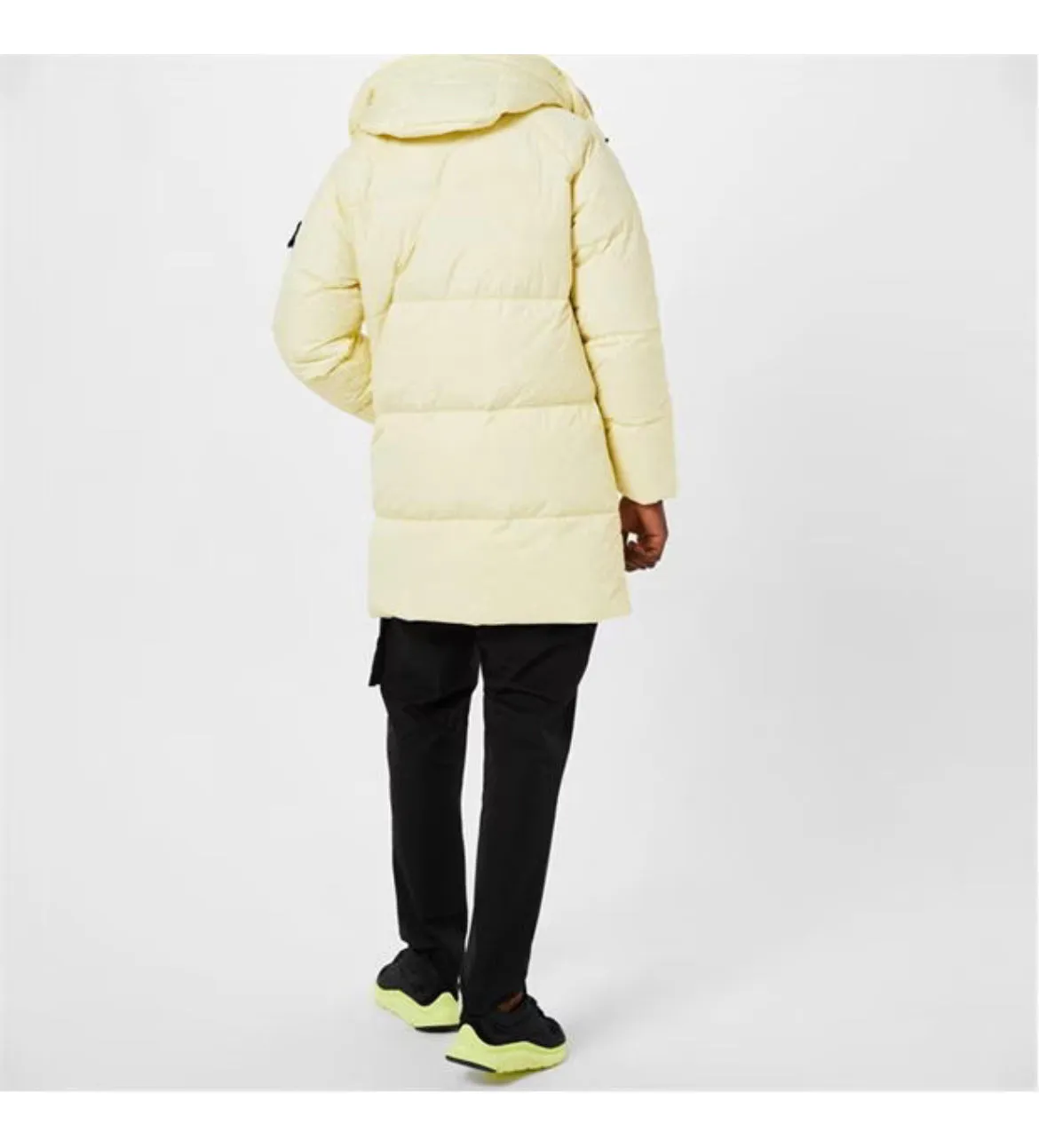 STONE ISLAND CRINKLE REPS LONG DOWN PARKA JACKET - BURRO