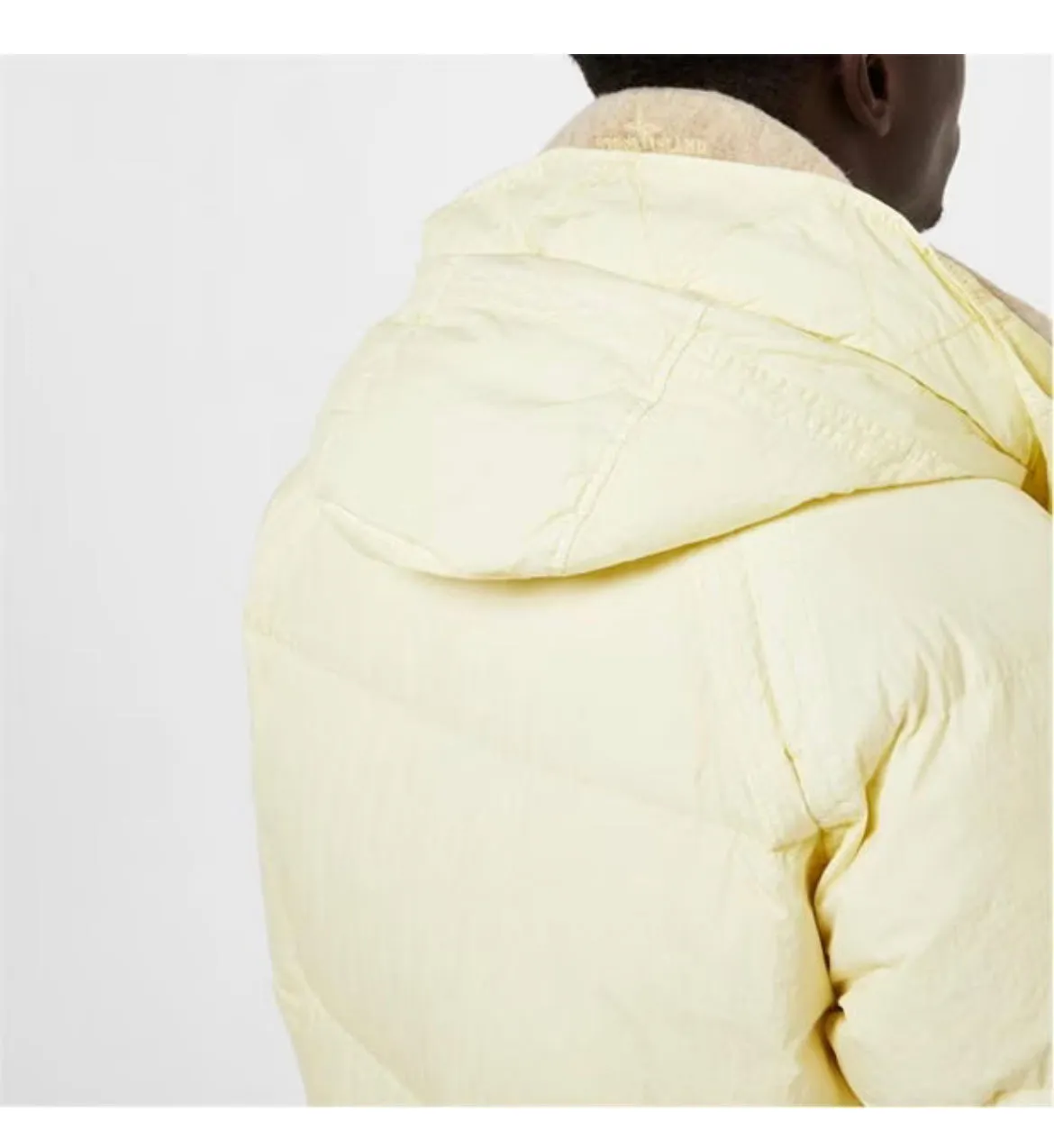 STONE ISLAND CRINKLE REPS LONG DOWN PARKA JACKET - BURRO