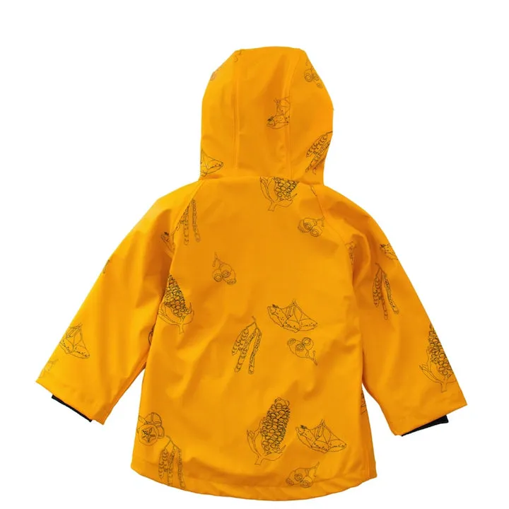 Storm Catcher Raincoat | Mustard Natives | Kids Waterproof Rain Jacket