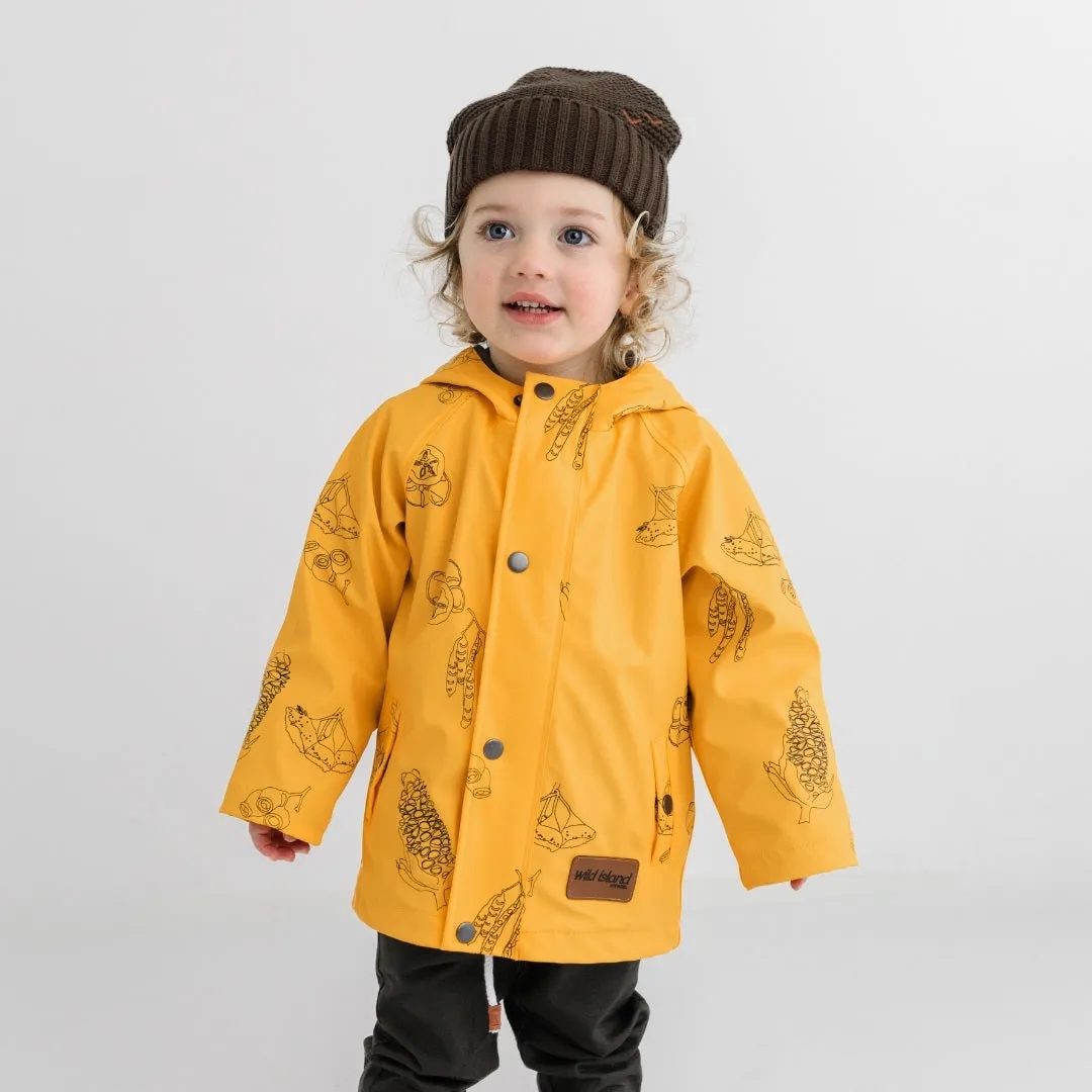 Storm Catcher Raincoat | Mustard Natives | Kids Waterproof Rain Jacket