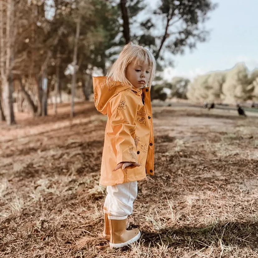 Storm Catcher Raincoat | Mustard Natives | Kids Waterproof Rain Jacket