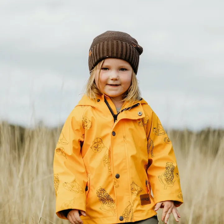 Storm Catcher Raincoat | Mustard Natives | Kids Waterproof Rain Jacket