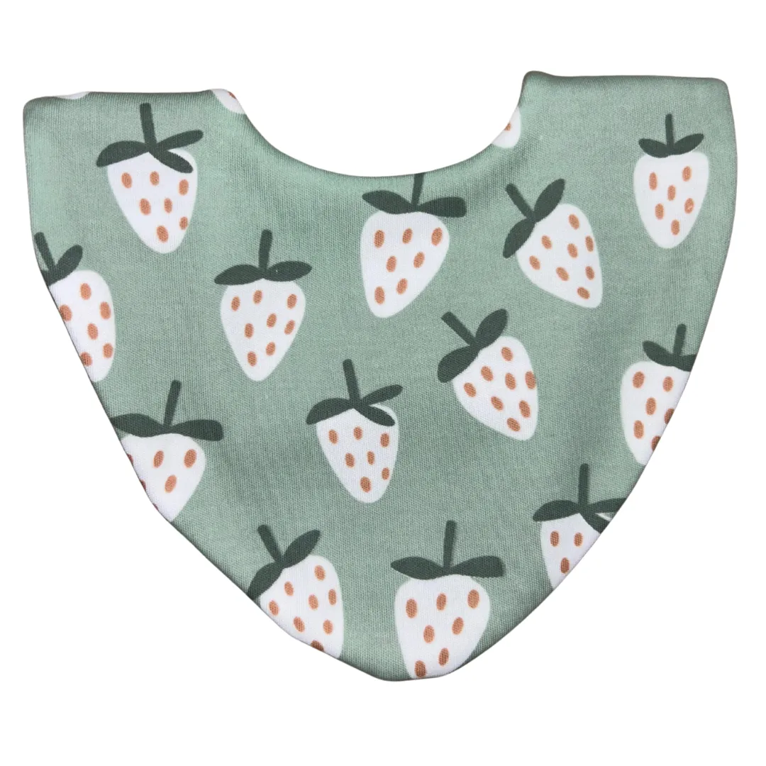 Strawberry & Hearts Bundle of 3 Waterproof Dribble Bibs