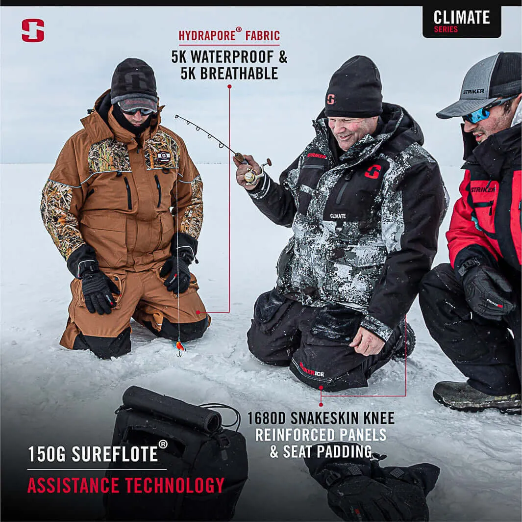 Striker Climate Ice Fishing Bib Black