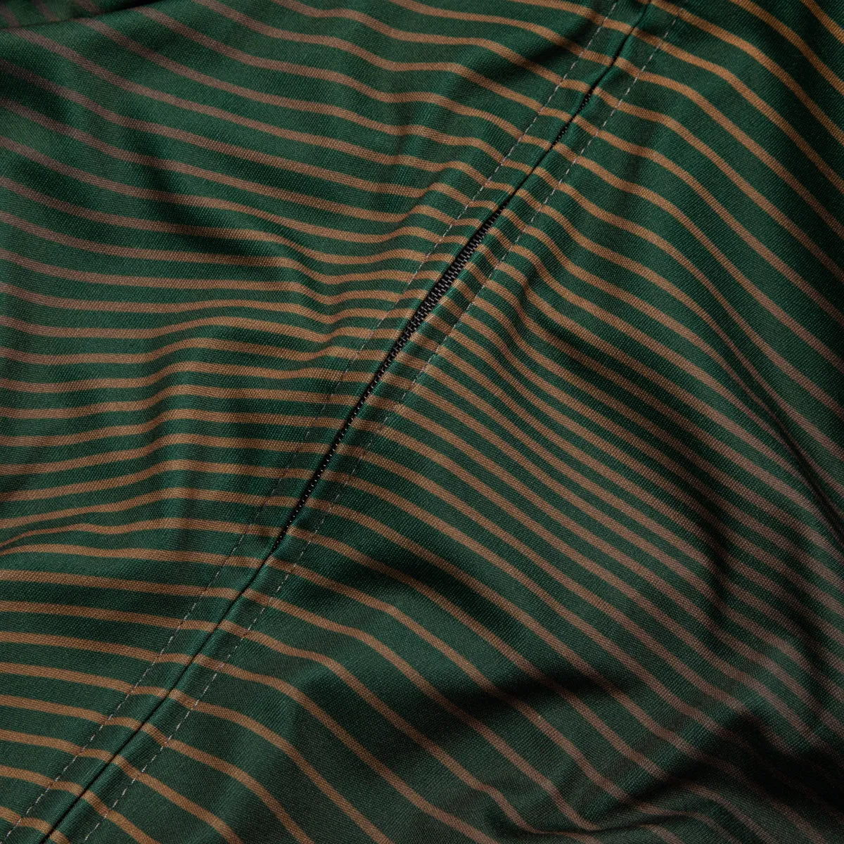 Striped Green Long Sleeve Aero Cycling Jersey