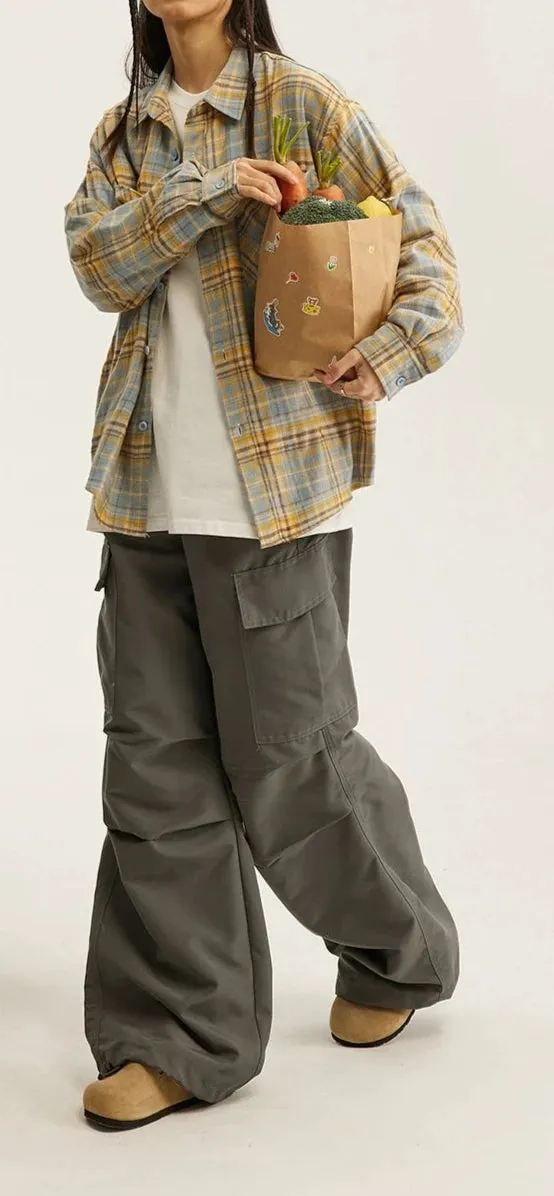 Stylish Dual-Tone Checkered Casual Long Sleeve Shirts