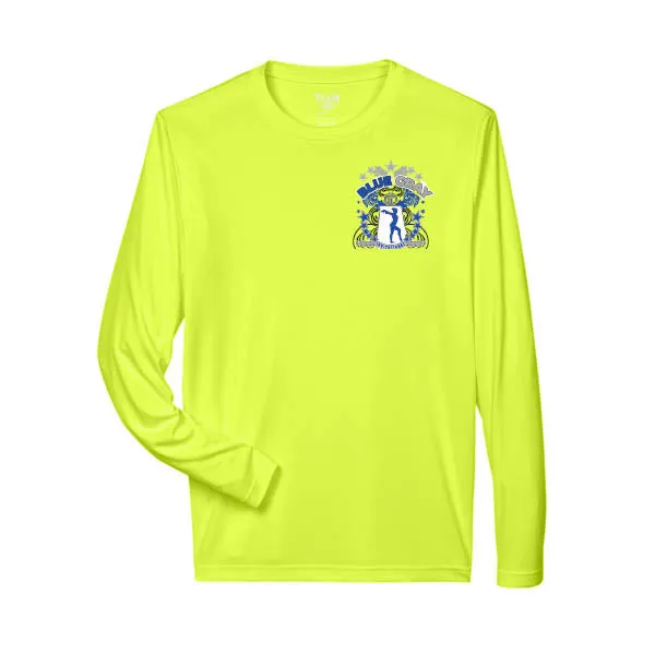 Team 365 Zone Performance Long Sleeve Shirts Blue Gray Invitational