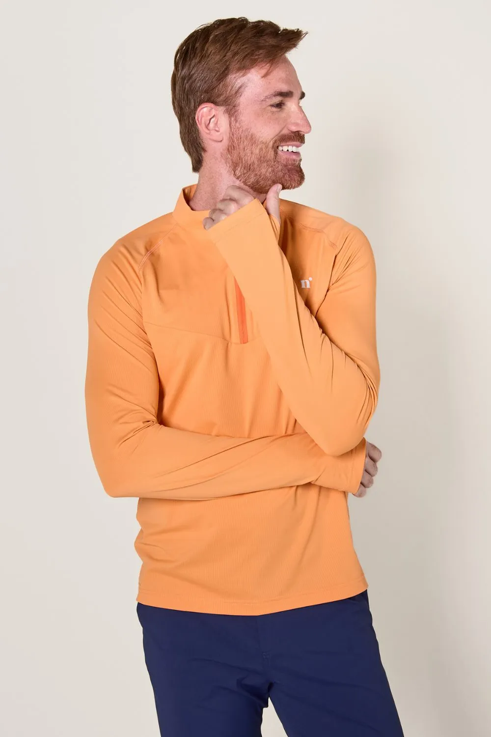Tee shirt de sport anti-UV homme à manches longues - Melon Glacé - Nuvées