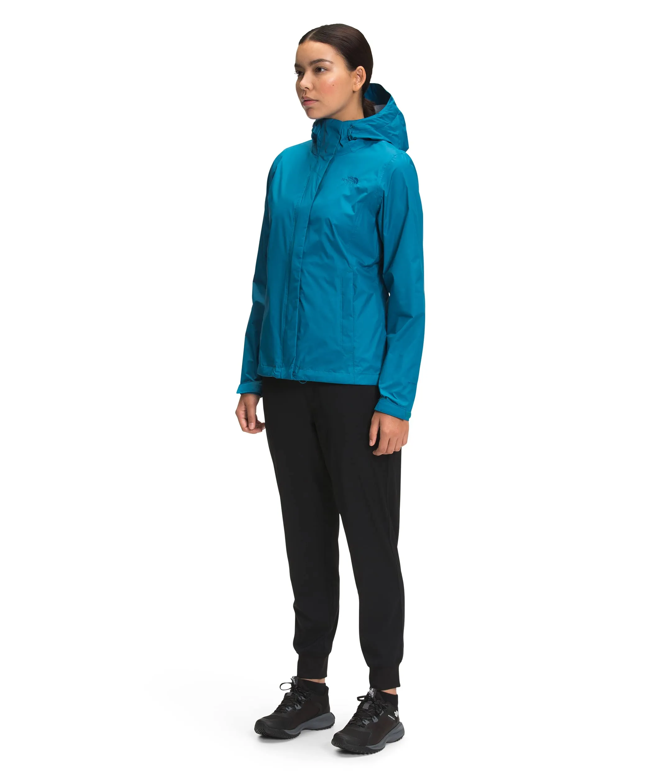 THE NORTH FACE Women’s Venture 2 Waterproof Hooded Rain Jacket (Standard and Plus Size), Banff Blue, Medium
