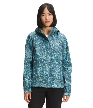 THE NORTH FACE Women’s Venture 2 Waterproof Hooded Rain Jacket (Standard and Plus Size), Beta Blue Lichen Print, Small