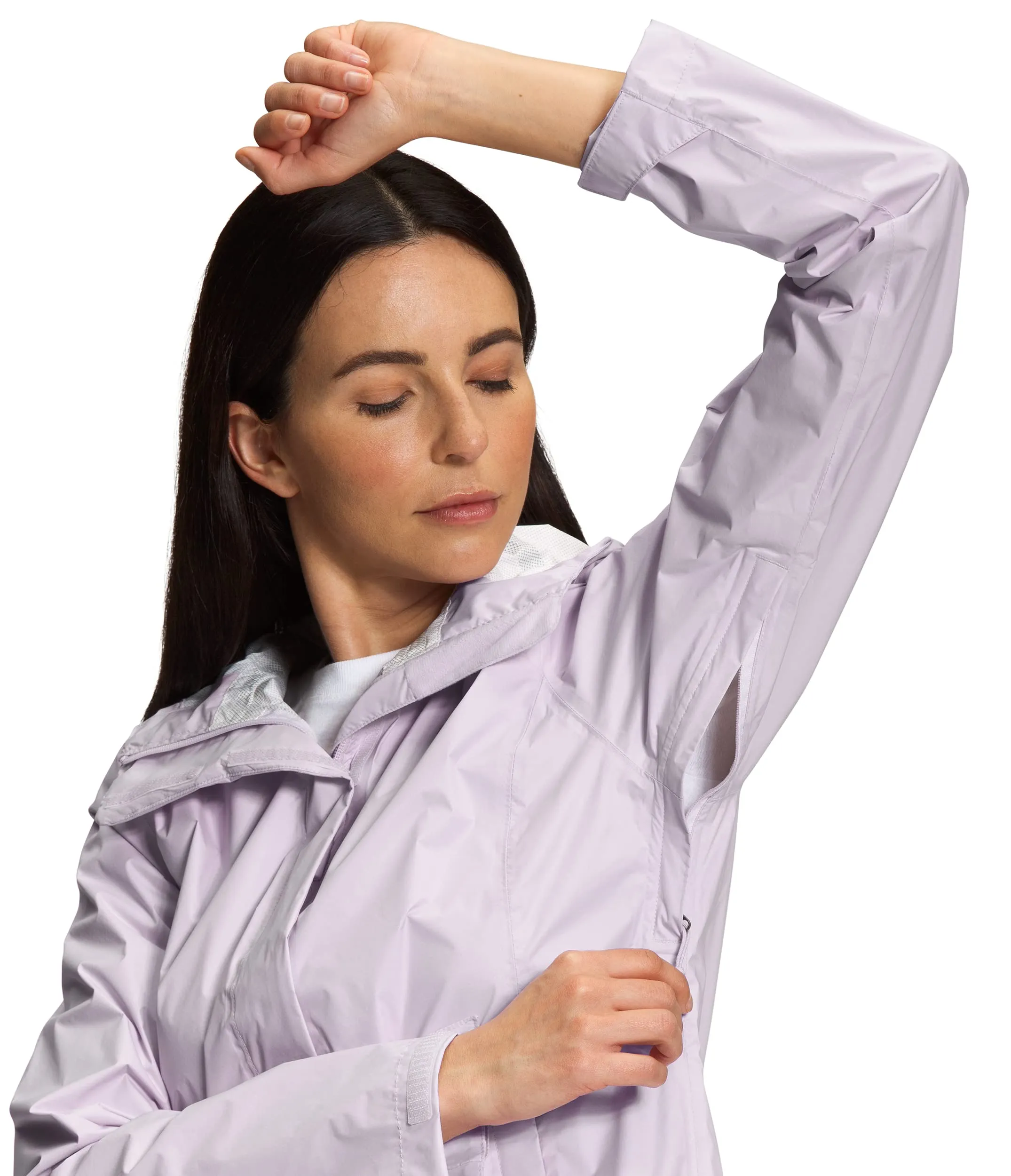 THE NORTH FACE Women’s Venture 2 Waterproof Hooded Rain Jacket (Standard and Plus Size) Small Lavender Fog