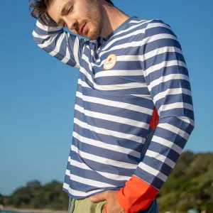 THE SUN SEEKER RASHIE | LONG SLEEVE | STRIPE BLUE