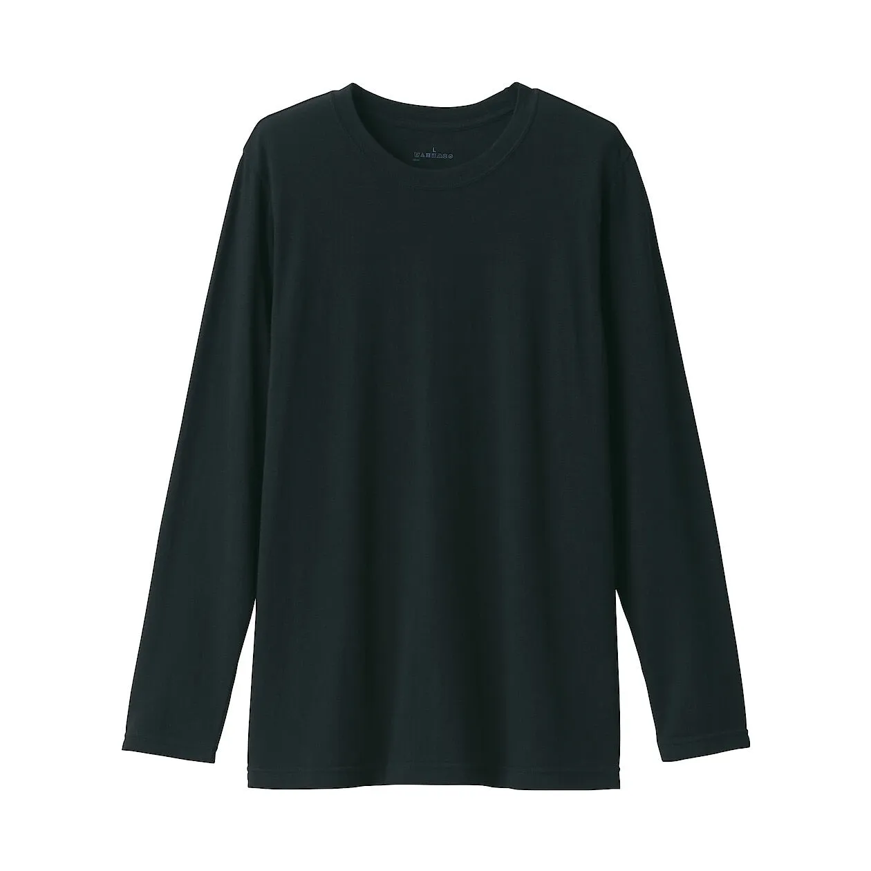 Thin Cotton Blend Crew Neck Long Sleeve T-shirt 