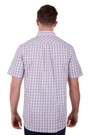 Thomas Cook Mens Evan Short Sleeve Shirt - Blue/Orange