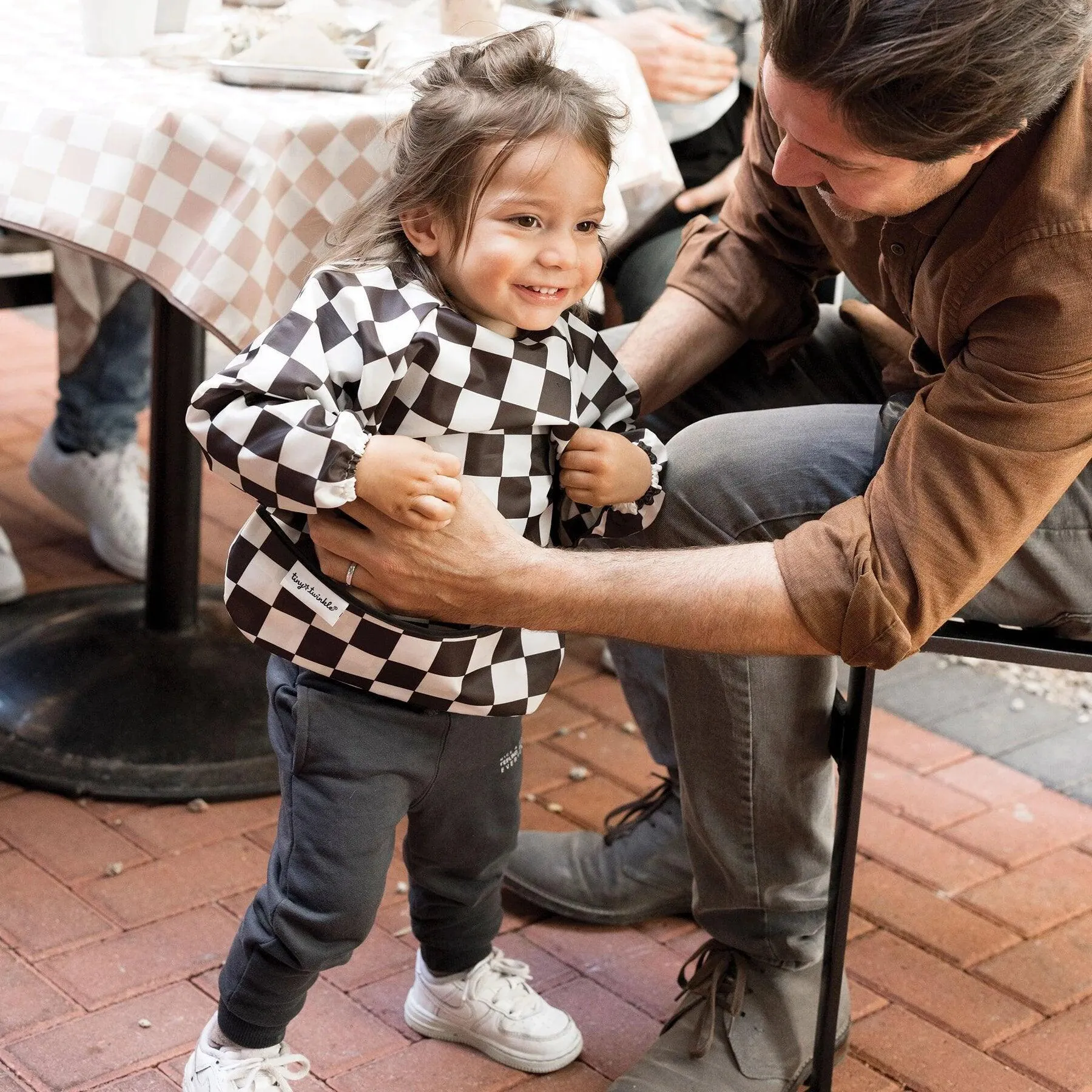 Tiny Twinkle Mess-proof Long Sleeve Waterproof Bibs