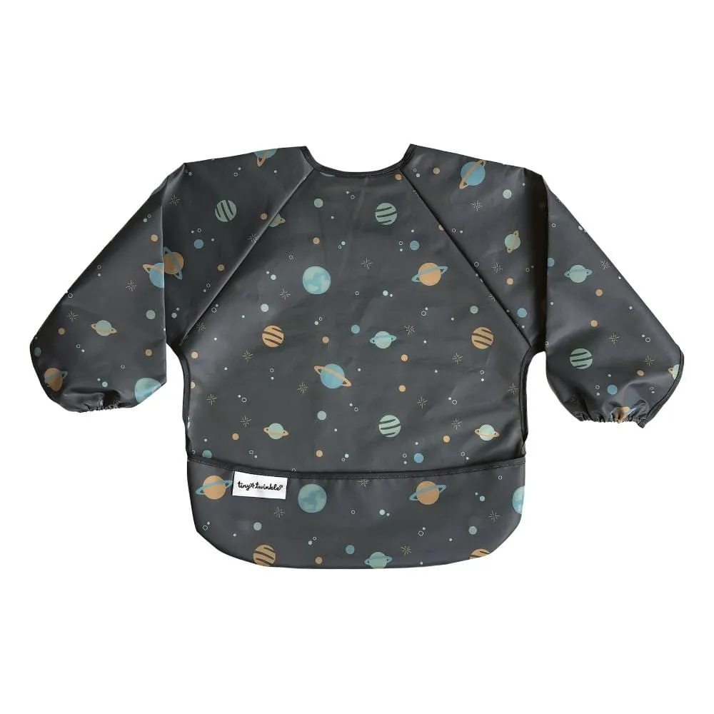 Tiny Twinkle Sleeved Bib - Space