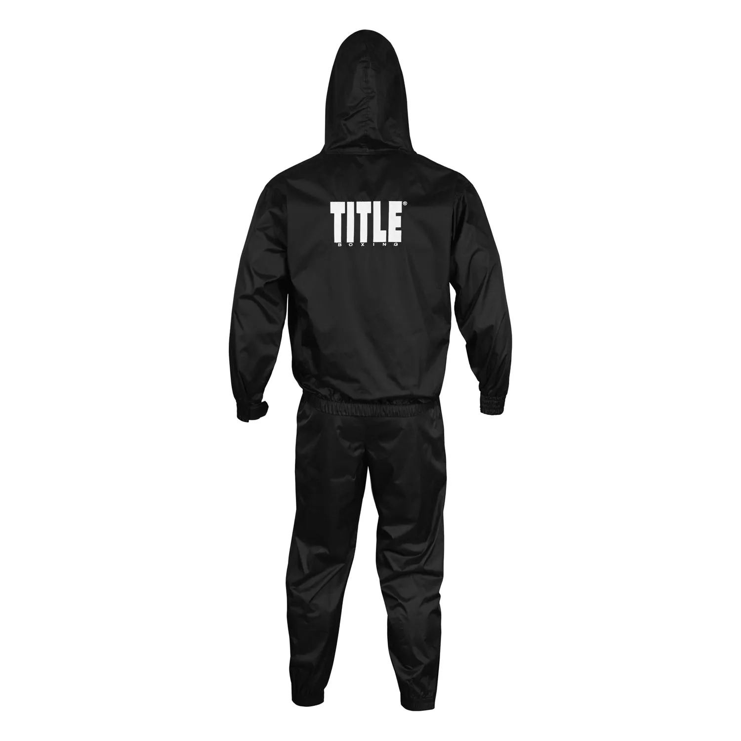 TITLE Boxing Full Zip Hooded Sauna Suit
