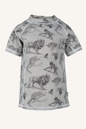 TOBAGO T-SHIRT - MINT GREEN/GREY