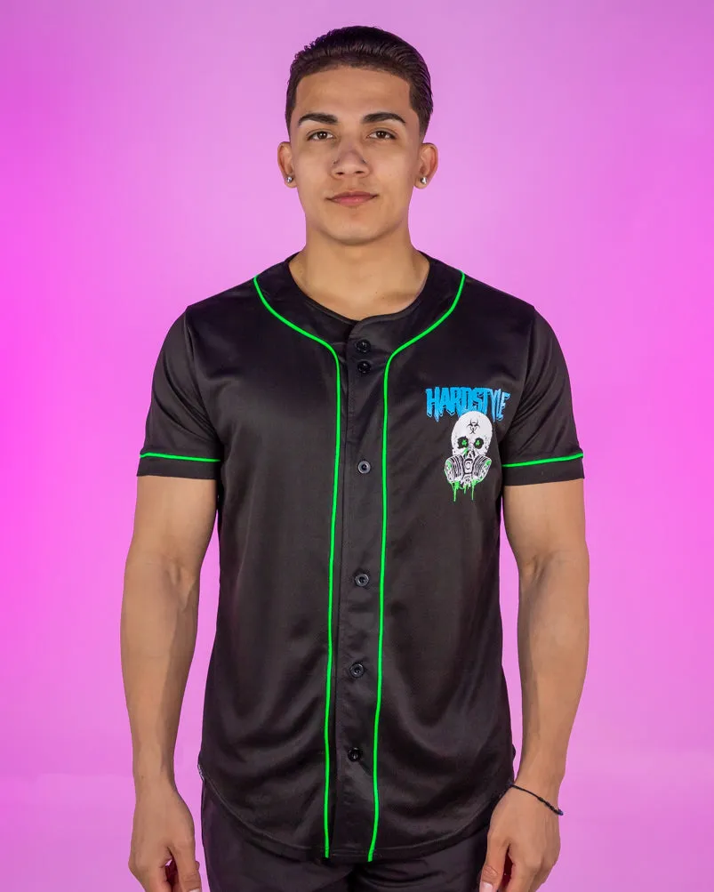Toxic Wasteland Hardstyle UV Green Baseball Jersey