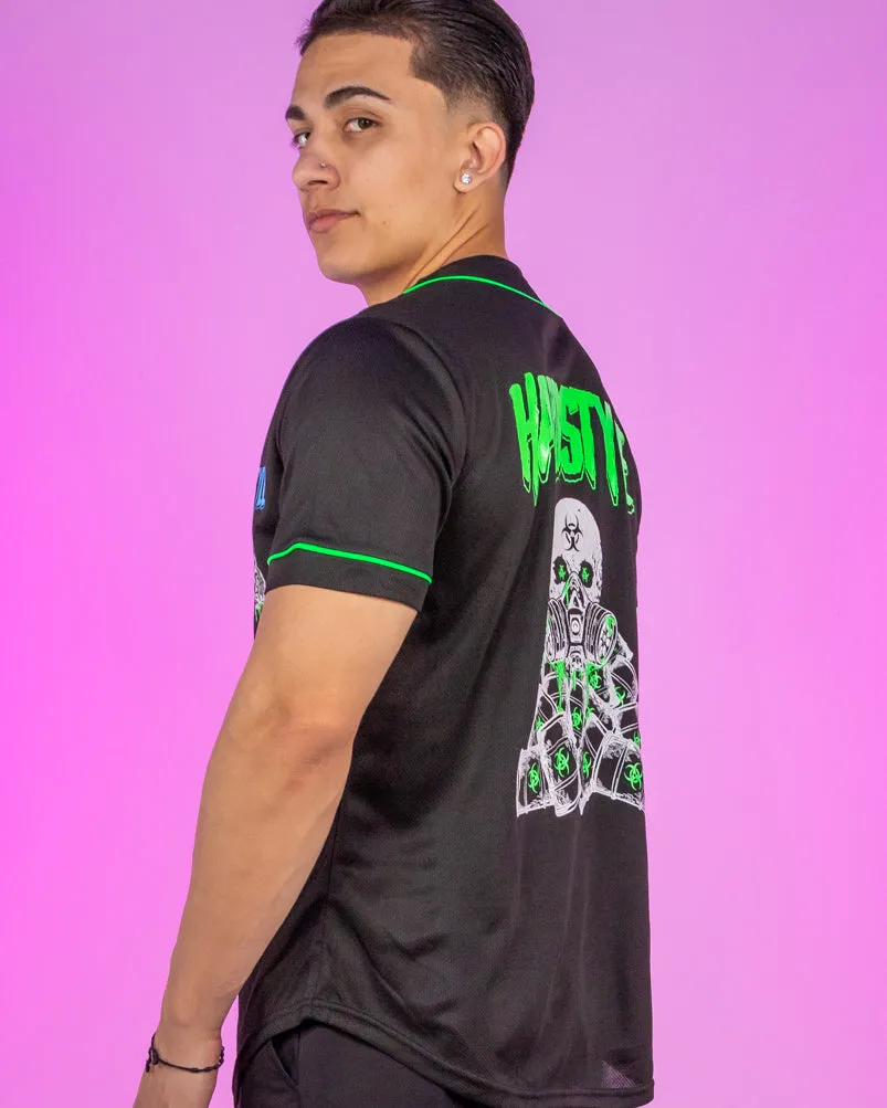 Toxic Wasteland Hardstyle UV Green Baseball Jersey