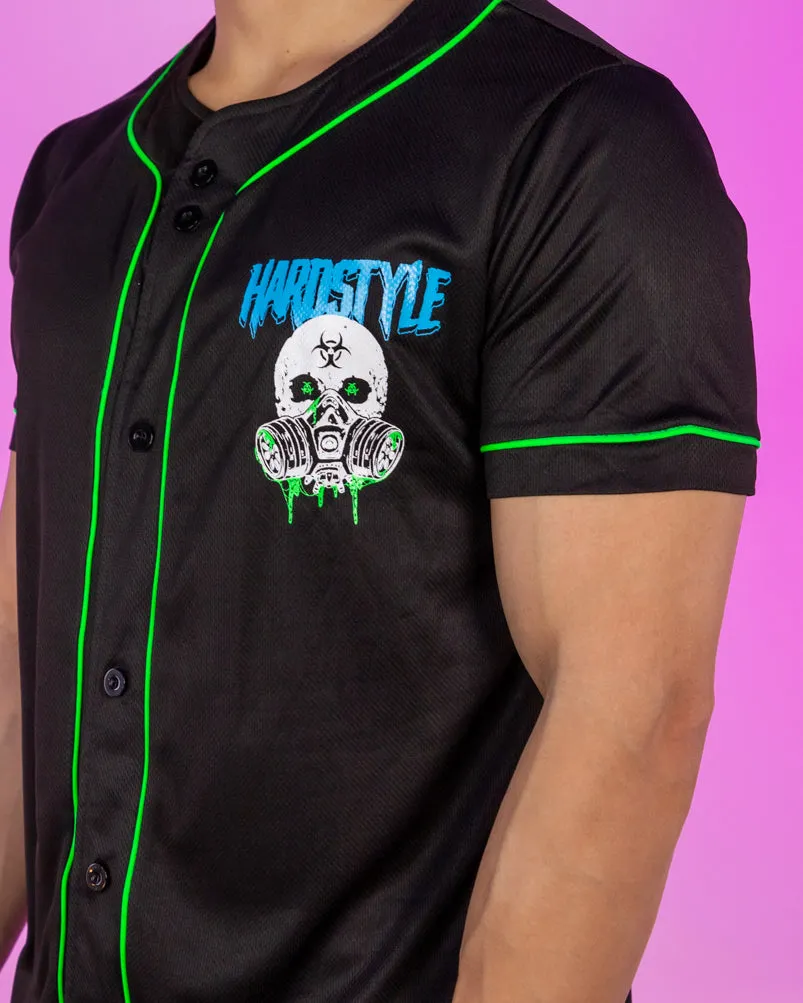 Toxic Wasteland Hardstyle UV Green Baseball Jersey