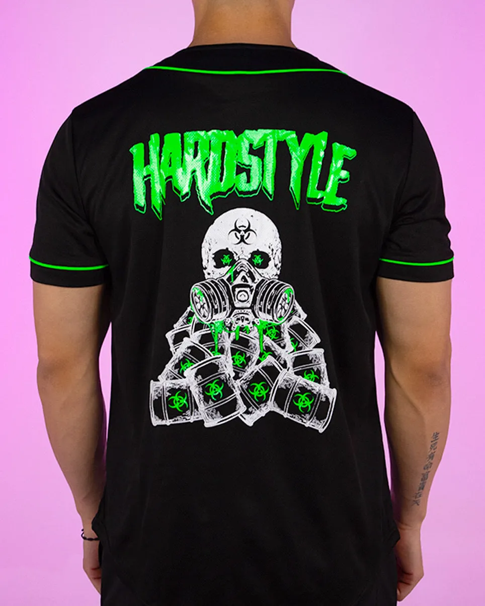Toxic Wasteland Hardstyle UV Green Baseball Jersey