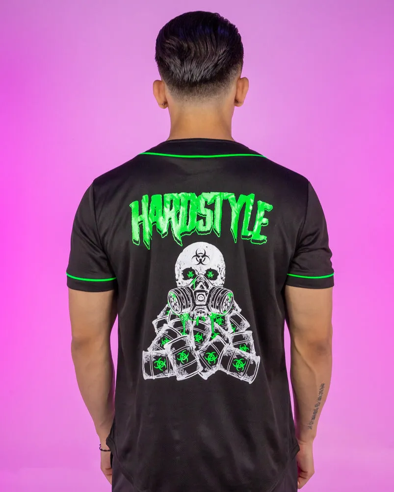 Toxic Wasteland Hardstyle UV Green Baseball Jersey