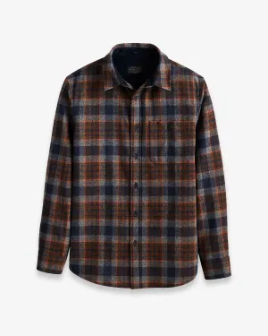 Trail Shirt - Navy Mix/Orange