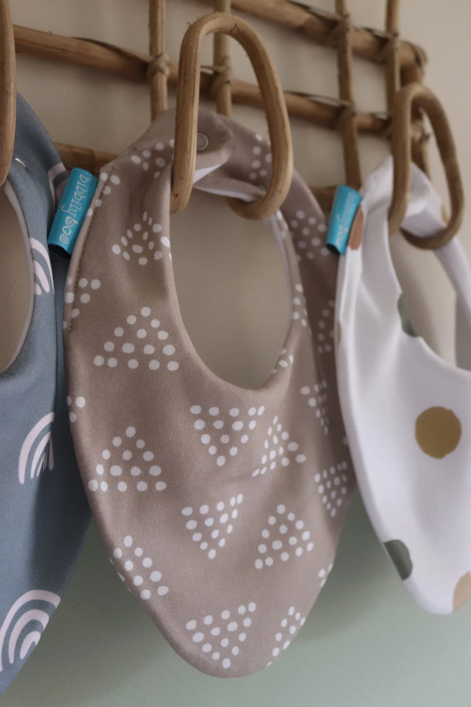 Triangle Dots Waterproof Dribble Bib