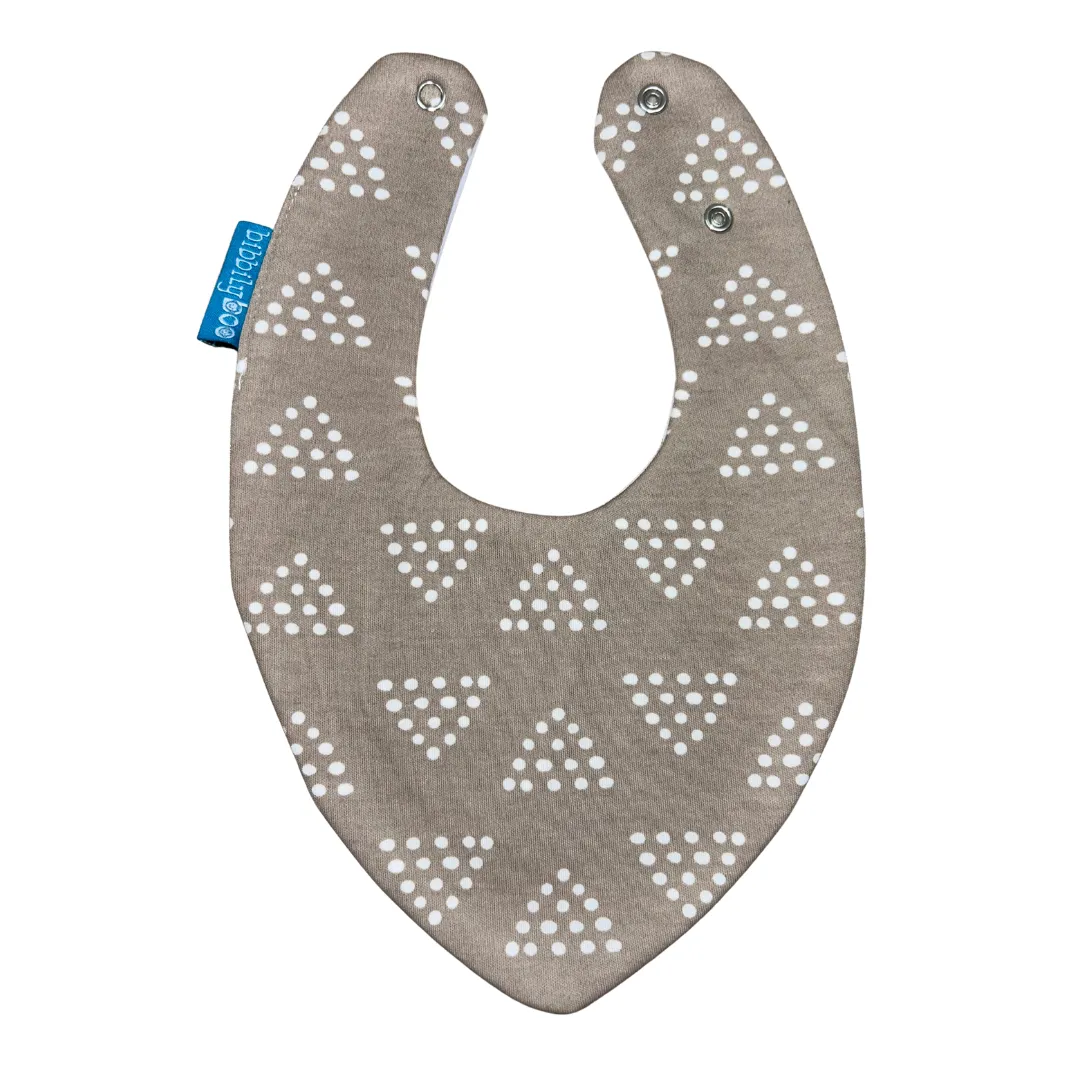 Triangle Dots Waterproof Dribble Bib