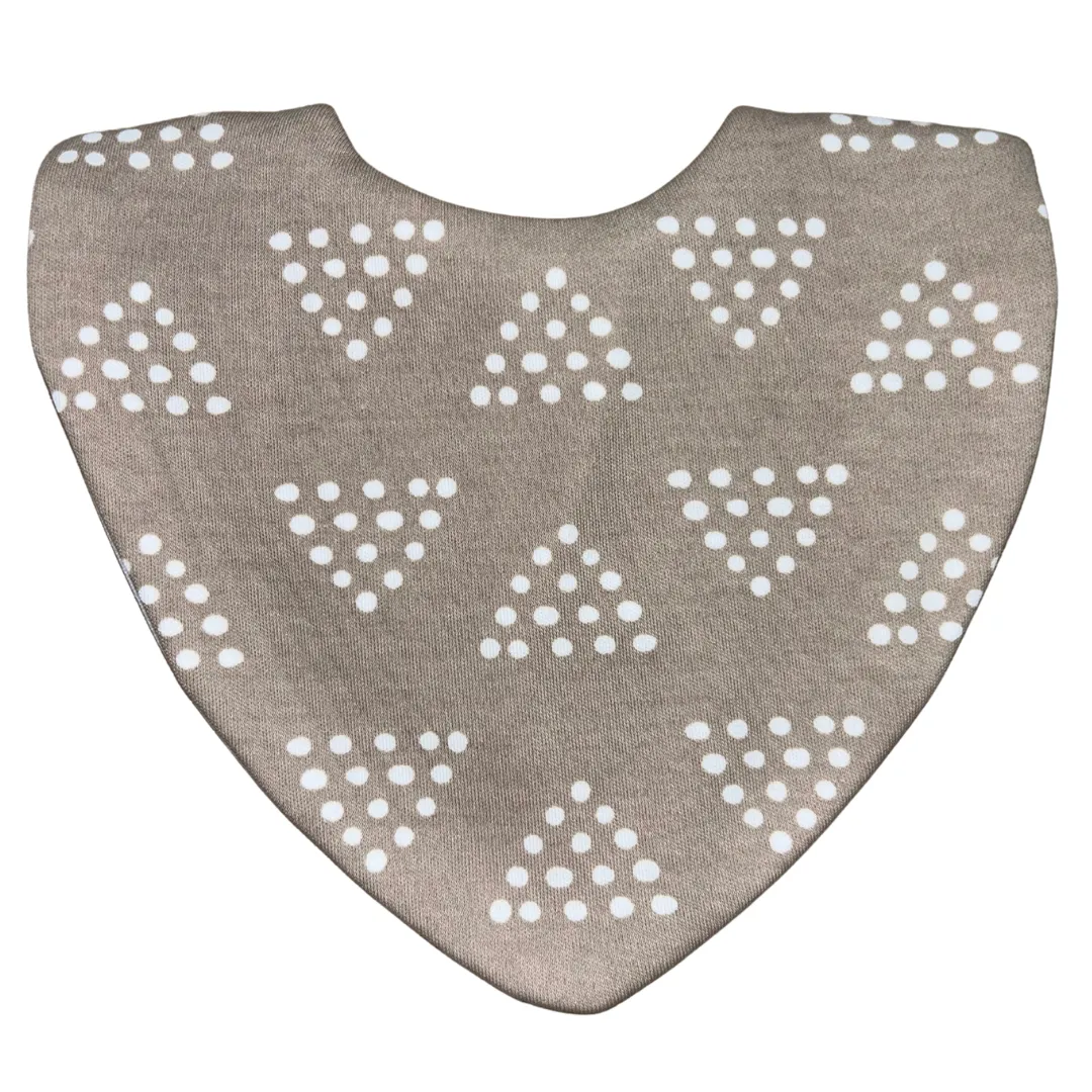 Triangle Dots Waterproof Dribble Bib
