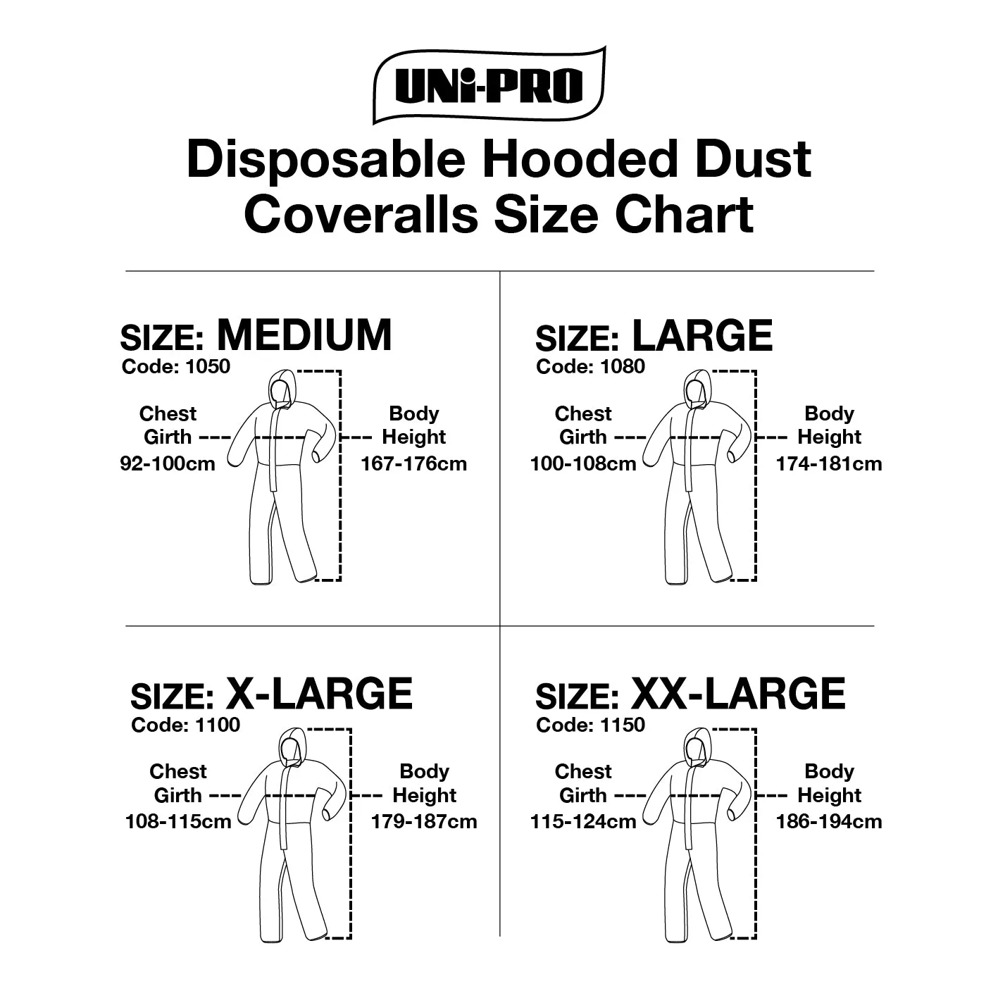 Uni-Pro Disposable Hooded Coverall